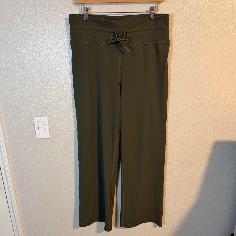 Vuori Daily Wide Leg Pants Olive Green Women's Size XL